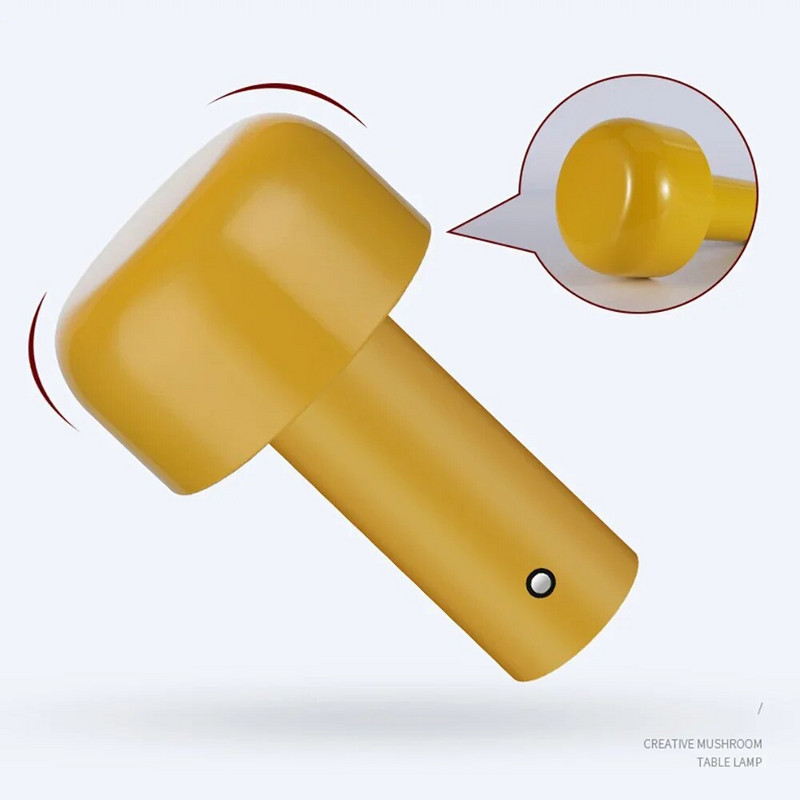 Újratölthető asztali lámpa Modern LED olasz dizájn gombás lámpa Hordozható hálószoba dolgozószoba éjjeli lámpa