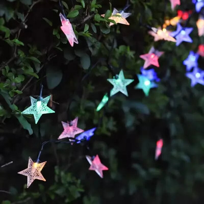 12m solarne snježne pahulje Led žica bajkovita svjetla Božićno drvce Party Kućna vanjska vilinski praznični vjenčani vijenac Dekorativna lampa