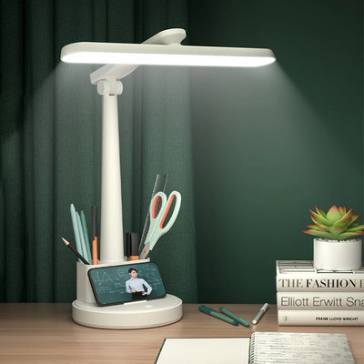 Laualamp LED Laetav Kokkupandav Silmakaitse Lastele Üliõpilaste USB laualamp Laetava Akuga Magamistoa Voodivalgusti
