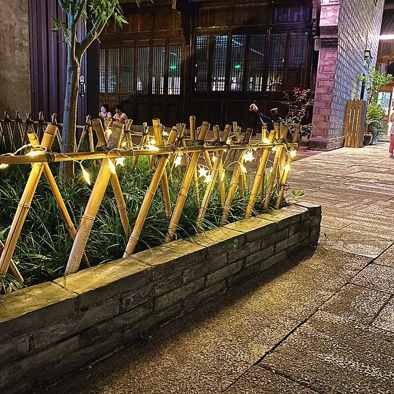 Solarna žičana svjetla LED zvjezdana svjetiljka s 8 načina vodootporne zvjezdane cvjetne rasvjete za terasu za vrtnu ogradu, vanjsko uređenje dvorišta