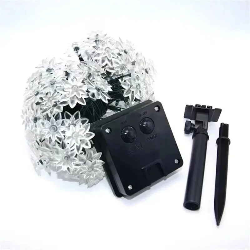 Solarna žičana svjetla LED zvjezdana svjetiljka s 8 načina vodootporne zvjezdane cvjetne rasvjete za terasu za vrtnu ogradu, vanjsko uređenje dvorišta