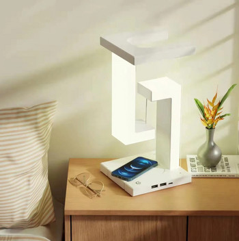 Творчески смартфон за безжично зареждане, окачване, настолна лампа, балансна лампа, плаваща за домашна спалня