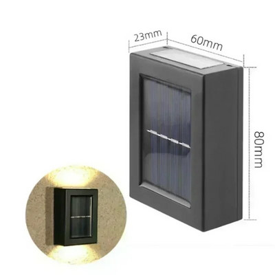 16/12/10/8/6/4/2 LED päikesevalgusti välistingimustes veekindel üles ja alla helendav valgustus aia aia kaunistamiseks päikesevalgus