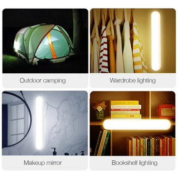 3 цвята Димируема LED нощна лампа Безжично дистанционно управление Настолна лампа за четене Акумулаторна настолна лампа за шкаф, гардероб Общежитие