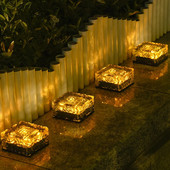 Vanjska svjetla od solarne opeke LED svjetlo za kocku leda Vodootporno popločavanje stepenica Pejzažna svjetiljka Dvorišna terasa Travnjak Svjetlo za ukrašavanje vrta