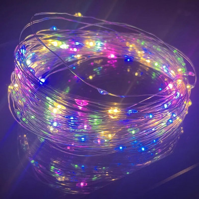 USB aku vasktraat vanikulamp 30M LED string tuled välistingimustes veekindel haldja valgustus jõulude pulmapeo sisekujunduseks