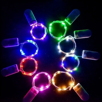 10 τμχ 6 τμχ Χάλκινο σύρμα LED String Lights Γιορτινά νεράιδα φωτάκια γιρλάντα Διακόσμηση χριστουγεννιάτικου δέντρου Γαμήλιο πάρτι DIY Natal Navidad 2022