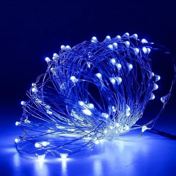 10 τμχ 6 τμχ Χάλκινο σύρμα LED String Lights Γιορτινά νεράιδα φωτάκια γιρλάντα Διακόσμηση χριστουγεννιάτικου δέντρου Γαμήλιο πάρτι DIY Natal Navidad 2022