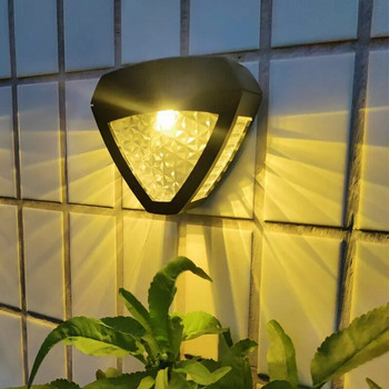 LED слънчеви светлини външна пътека стълбищна ограда стенна пейзажна лампа IP65 водоустойчива градинска стълбищна нощна светлина