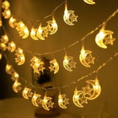 3M/1.5M LED zvijezda Mjesečina Osvjetljenje Žice Mubarak Festival Dekoracija doma Ramadan Mubarak Poklon Vilin vrt Muslimanska zabava