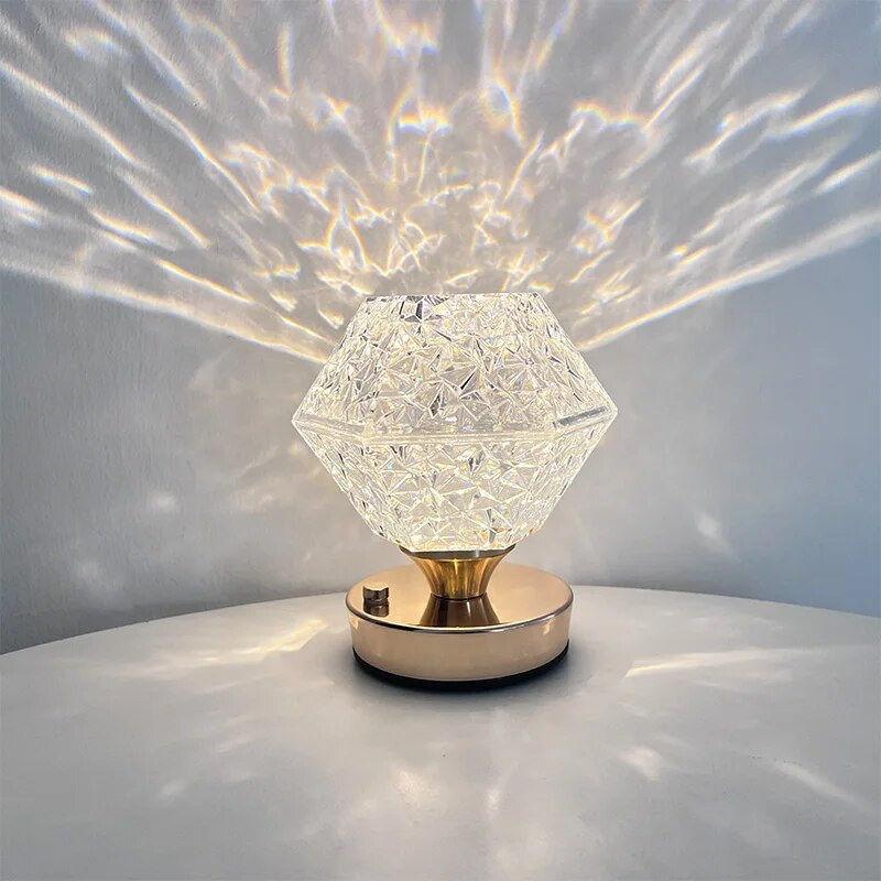 Romantic Sky Star Noćna svjetiljka Akrilna projekcijska atmosferska stolna svjetiljka Bežična stolna svjetiljka Touch 3-boja noćno svjetlo