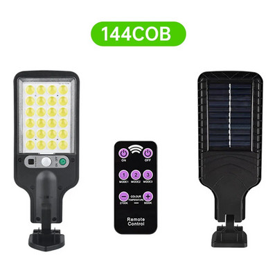 LED solarne ulične svjetiljke COB vanjska solarna svjetiljka s daljinskim upravljačem 3 svjetlosna načina Vodootporni senzor pokreta za vrtnu stazu