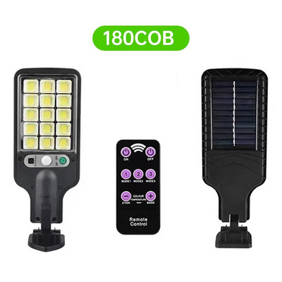 LED solarne ulične svjetiljke COB vanjska solarna svjetiljka s daljinskim upravljačem 3 svjetlosna načina Vodootporni senzor pokreta za vrtnu stazu