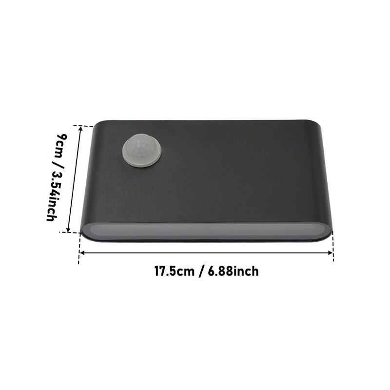 Šiuolaikinė LED lauko judesio jutiklio vandeniui atspari sieninė lempa su žmogaus kūnu siunčia judesius sodo kiemo koridoriaus apšvietimui