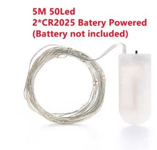 10M Led bajkovita svjetla Bakrena žica Blagdanska vanjska svjetiljka Garland Božićno drvce Ukrasi za vjenčanje LED žičane svjetiljke