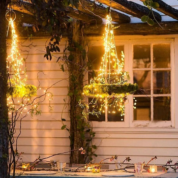 10M Led Fairy Lights Χάλκινο σύρμα χορδής γιορτινό φωτιστικό εξωτερικού χώρου γιρλάντα Χριστουγεννιάτικο δέντρο Διακόσμηση γαμήλιου πάρτι LED String φωτάκια