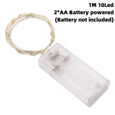 10M Led bajkovita svjetla Bakrena žica Blagdanska vanjska svjetiljka Garland Božićno drvce Ukrasi za vjenčanje LED žičane svjetiljke