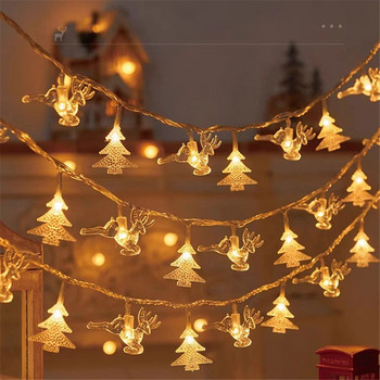 Snowflake LED String Light Star Κρυστάλλινο λαμπάκι Fairy Light γιρλάντα Πρωτοχρονιάτικο Χριστουγεννιάτικο Δέντρο Στολίδι Χριστουγεννιάτικα δώρα