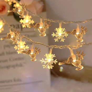 Snowflake LED String Light Star Κρυστάλλινο λαμπάκι Fairy Light γιρλάντα Πρωτοχρονιάτικο Χριστουγεννιάτικο Δέντρο Στολίδι Χριστουγεννιάτικα δώρα