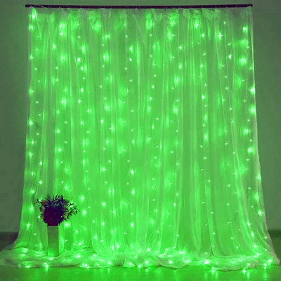 LED girland svjetla za zavjese 8 načina rada USB daljinski upravljač Vilinska svjetla String Vjenčanje Božićni dekor za kućnu spavaću sobu Novogodišnja lampa