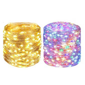 3/5/10M USB LED styginiai šviestuvai vario sidabro viela girlianda, vandeniui atspari pasakų lempučių vakarėlio dekoracija Kalėdų trečiadieniui