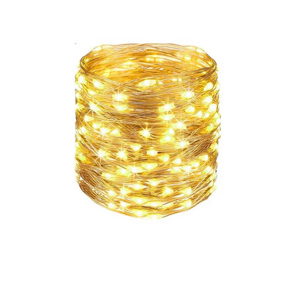 3/5/10M USB LED styginiai šviestuvai vario sidabro viela girlianda, vandeniui atspari pasakų lempučių vakarėlio dekoracija Kalėdų trečiadieniui