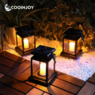 Външни LED слънчеви фенери Лампи Водоустойчиви LED атмосферни светлини Пейзаж Къмпинг Дворец Осветление за градински двор декор