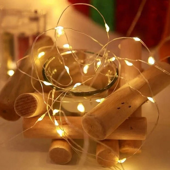 10/20/30M USB LED String Lights Χάλκινο ασημί σύρμα Φωτιστικό γιρλάντα Αδιάβροχα νεράιδα φωτάκια για Χριστουγεννιάτικη διακόσμηση γάμου