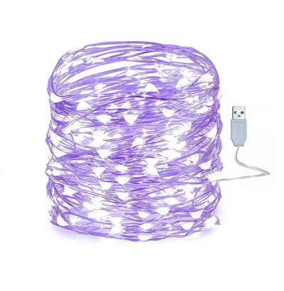 10/20/30M USB LED styginiai šviestuvai vario sidabro viela girlianda šviesos vandeniui atsparūs pasakų žibintai Kalėdų vestuvių vakarėlio dekoravimui