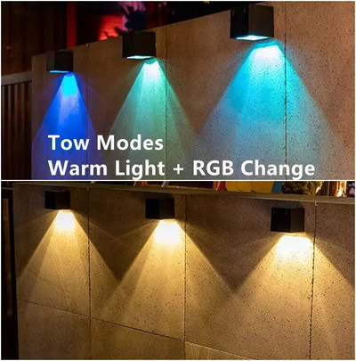 Led solarna zidna svjetla Vanjska vrtna dekoracija Zidna svjetiljka Vodootporna super svijetla solarna svjetiljka Vanjska rasvjeta za ulični vrt