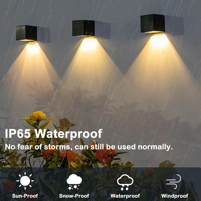 Led solarna zidna svjetla Vanjska vrtna dekoracija Zidna svjetiljka Vodootporna super svijetla solarna svjetiljka Vanjska rasvjeta za ulični vrt