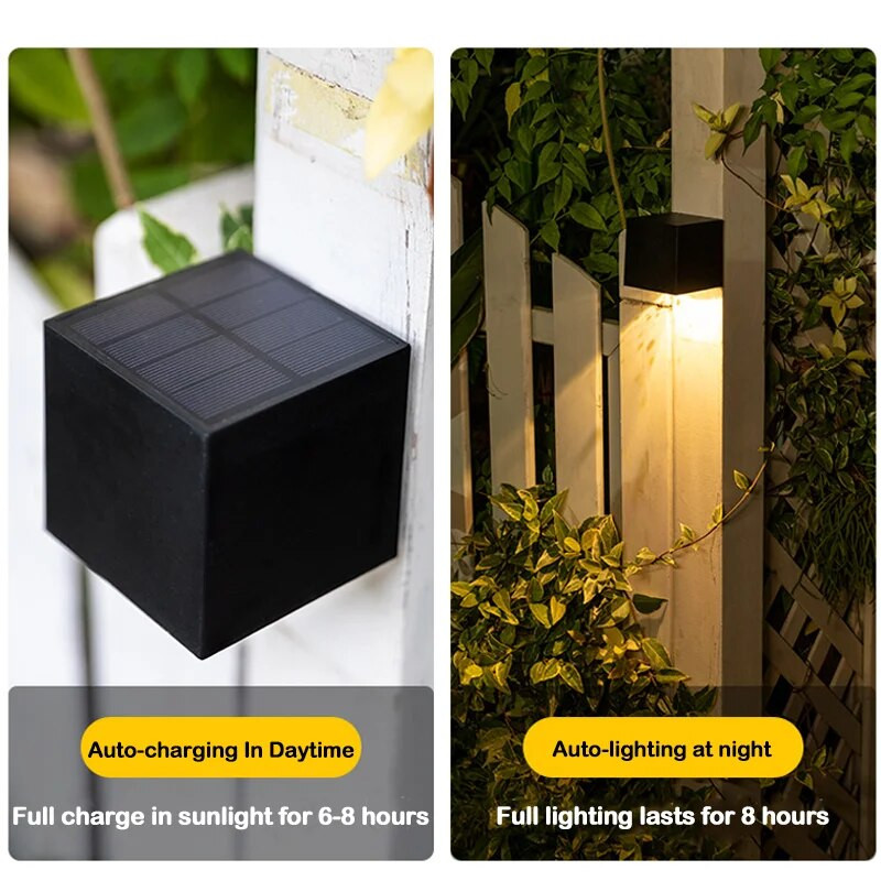 Led solarna zidna svjetla Vanjska vrtna dekoracija Zidna svjetiljka Vodootporna super svijetla solarna svjetiljka Vanjska rasvjeta za ulični vrt