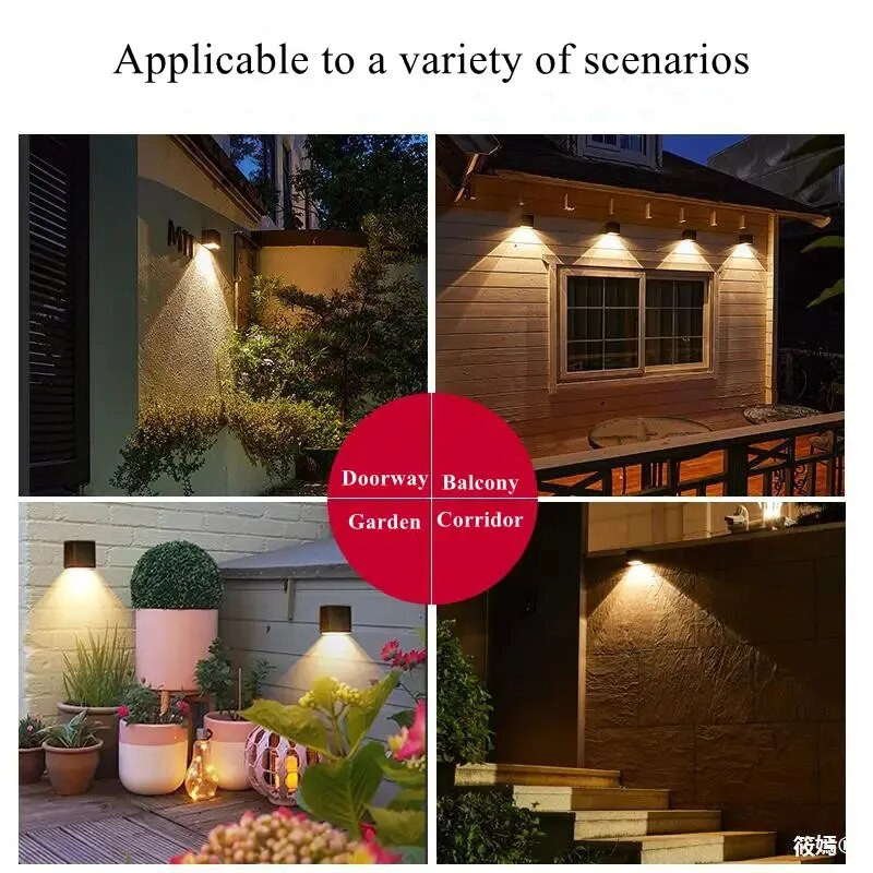 Led solarna zidna svjetla Vanjska vrtna dekoracija Zidna svjetiljka Vodootporna super svijetla solarna svjetiljka Vanjska rasvjeta za ulični vrt