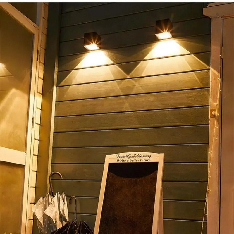 Led solarna zidna svjetla Vanjska vrtna dekoracija Zidna svjetiljka Vodootporna super svijetla solarna svjetiljka Vanjska rasvjeta za ulični vrt