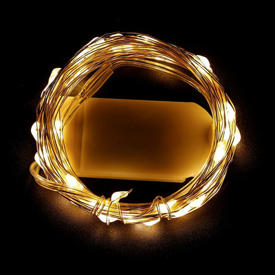 10M LED svjetiljke od bakrene žice, vijenci na baterije, vilinske rasvjetne žice za blagdansko božićno uređenje svatova