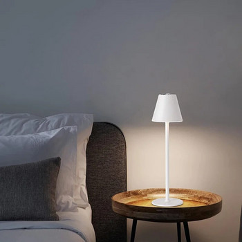 Бар Настолна лампа LED безжична настолна лампа Сензорно затъмняване Преносима нощна лампа Лампи за четене за вътрешен двор Ресторант Декорация на всекидневна