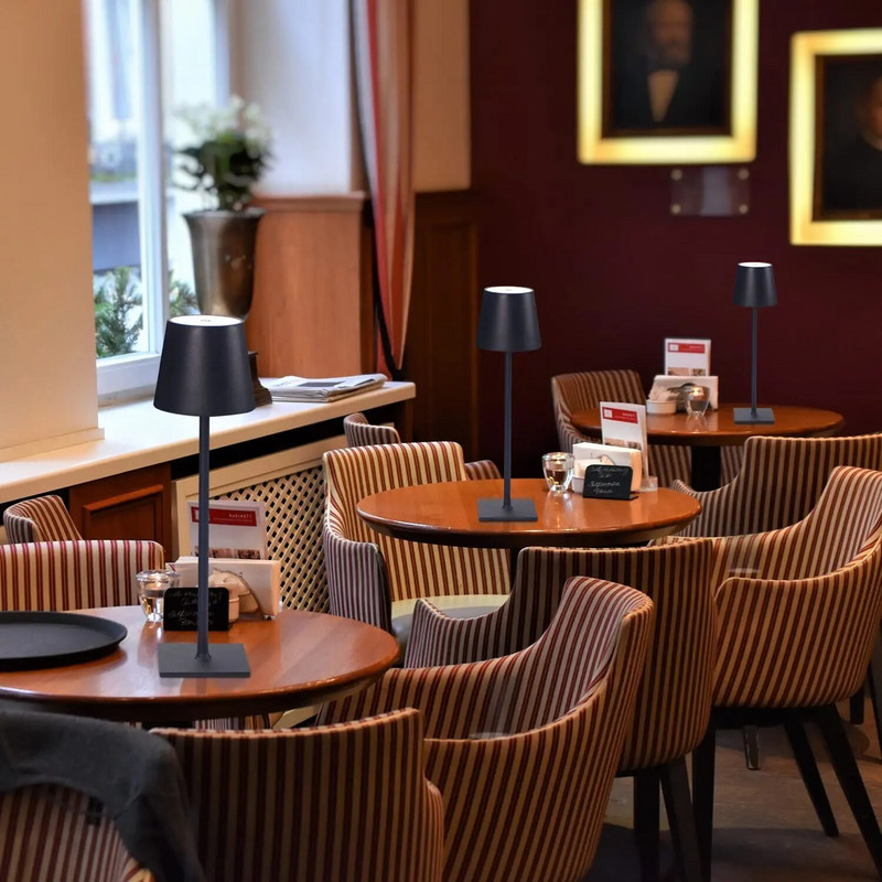 Barska stolna svjetiljka LED bežična stolna svjetiljka s prigušivanjem na dodir Prijenosna noćna svjetiljka Lampe za čitanje za terasu Restoran Dekoracija dnevne sobe