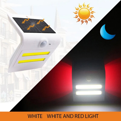 Saulės lempos lauko sodo terasos dekoratyvinis verandos apšvietimas buitinis kūno jutiklis gatvės lempa vandeniui atspari sieninė lemputė