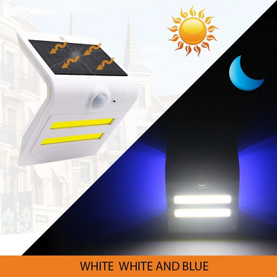 Saulės lempos lauko sodo terasos dekoratyvinis verandos apšvietimas buitinis kūno jutiklis gatvės lempa vandeniui atspari sieninė lemputė