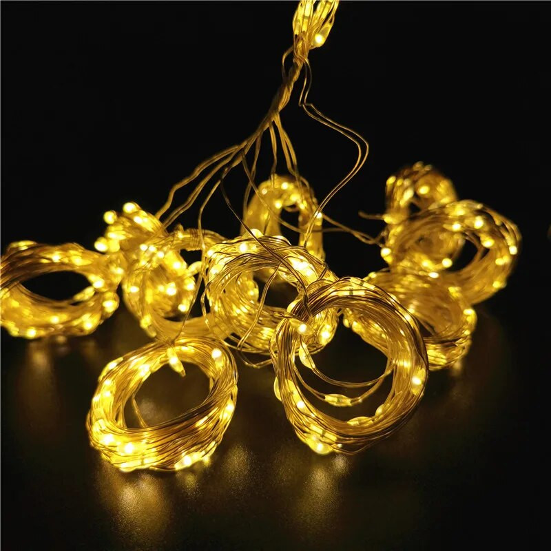3M 4M 6M USB svjetla za zavjese Indoor Waterfall Fairy String Lights Led Svjetla za spavaću sobu Dekoracija Vjenčanje Božićna zabava Blagdani
