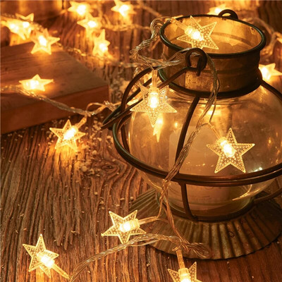 2M 5M 10M Cherry Balls LED Fairy String Lights Elemes USB-vel működő füzér szilveszteri esküvői karácsonyi dekoráció kültéri szoba