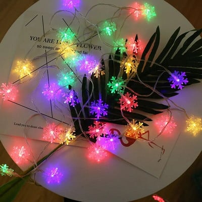 2M 5M 10M Cherry Balls LED Fairy String Lights Elemes USB-vel működő füzér szilveszteri esküvői karácsonyi dekoráció kültéri szoba