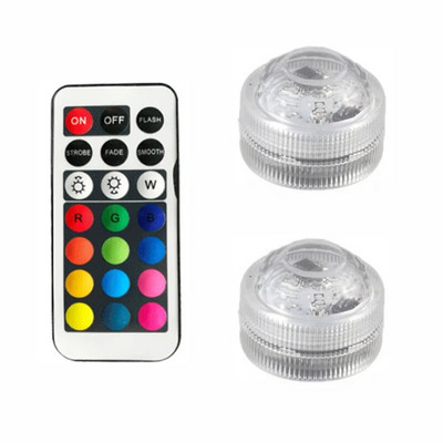 RGB podvodna svjetla IP68 Vodootporna podvodna svjetiljka Noćna svjetiljka za bazen Daljinski Čajne svjetiljke Svadbena vaza Zdjela Dekoracija za zabavu