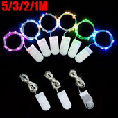 Bakrena svjetla s bakrenom žicom Baterijska LED svjetla s žicama Vjenčanje za zabavu Unutarnja božićna dekoracija Osvjetljenje vijenca 5M