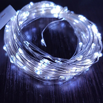 Led Χάλκινο Συρματόσχοινο Fairy Lights Μπαταρία LED String Lights Party Γάμος Χριστουγεννιάτικη διακόσμηση εσωτερικού χώρου Φωτιστικά γιρλάντα 5M