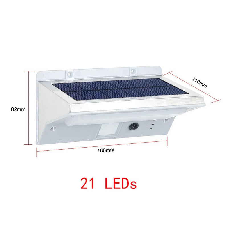 Napelemes lámpák kültéri kerti LED mozgásérzékelős fali lámpa vízálló külső napelemes világítás Jardin Lampe Solaire Exterieur
