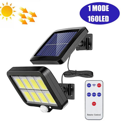 COB LED napelemes kültéri mozgásérzékelő töltő fali lámpa vízálló vészhelyzeti led lámpa utcai kerti veranda lámpához