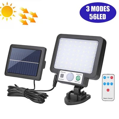 COB LED napelemes kültéri mozgásérzékelő töltő fali lámpa vízálló vészhelyzeti led lámpa utcai kerti veranda lámpához