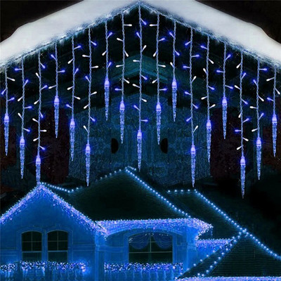 LED vijenac za zavjese na prozoru USB Power Fairy Lights Festoon s daljinskim upravljačem Novogodišnji vijenac LED svjetla Božićni ukras
