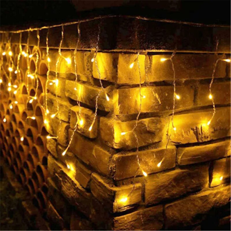 LED vijenac za zavjese na prozoru USB Power Fairy Lights Festoon s daljinskim upravljačem Novogodišnji vijenac LED svjetla Božićni ukras
